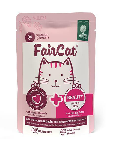 Green Petfood, faircat,faircat beauty,faircat wet food,faircat pouch,wet food,鮮食,濕糧,主食包,肉醬果凍,肉醬包,防敏糧,低敏糧,無穀物低敏